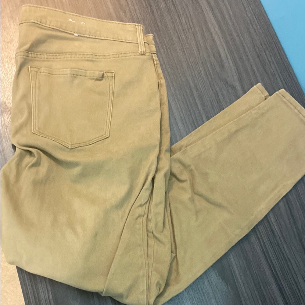 Old Navy Rockstar Mid-Rise Tan Casual Pants Size 16 Regular Stretch Pants